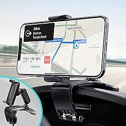 Soporte Movil Espejo Retrovisor Soporte para teléfono para automóvil,Espejo retrovisor multifunción para salpicadero de automóvil con Abrazadera de Resorte Ajustable de 360°,Adecuado para teléfonos Inteligentes de 4-7 Pulgadas