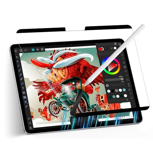 Adeway Protector de pantalla magnético Surface Pro 7/6/5/4/3 con efecto papel – Película mate removible para escribir y dibujar, instalación magnética, anti reflejante, antihuellas, 123 pulgadas