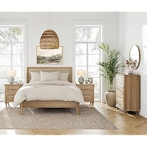   WAMPAT-Night-Stands-for-Bedrooms-Set-of-2-End-Tables-with-Charging-Station-2-Drawer-Nightstand-Wooden-Bedside-Table-Farmhouse-Side-Table-for-Living-Room-Oak
