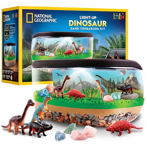 National Geographic Light-Up Dinosaur Terrarium Science Kit for Kids