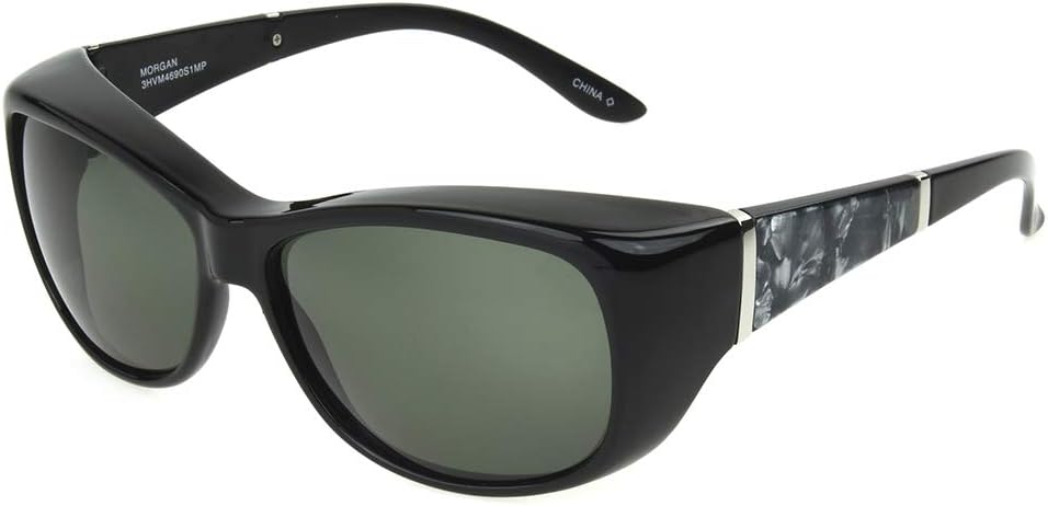 Dioptics Women's Haven Morgan Pearl Fits Over Sunglasses Rectangular