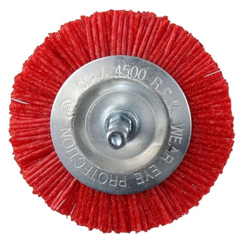 Image of 3Pcs 3Inch Abrasive Nylon Wheel Brush Set,Abrasive Filament Nylon Cup Brush with 1 /4 Inch Hex Shank for Surface Pre-Treatment of Various Metals