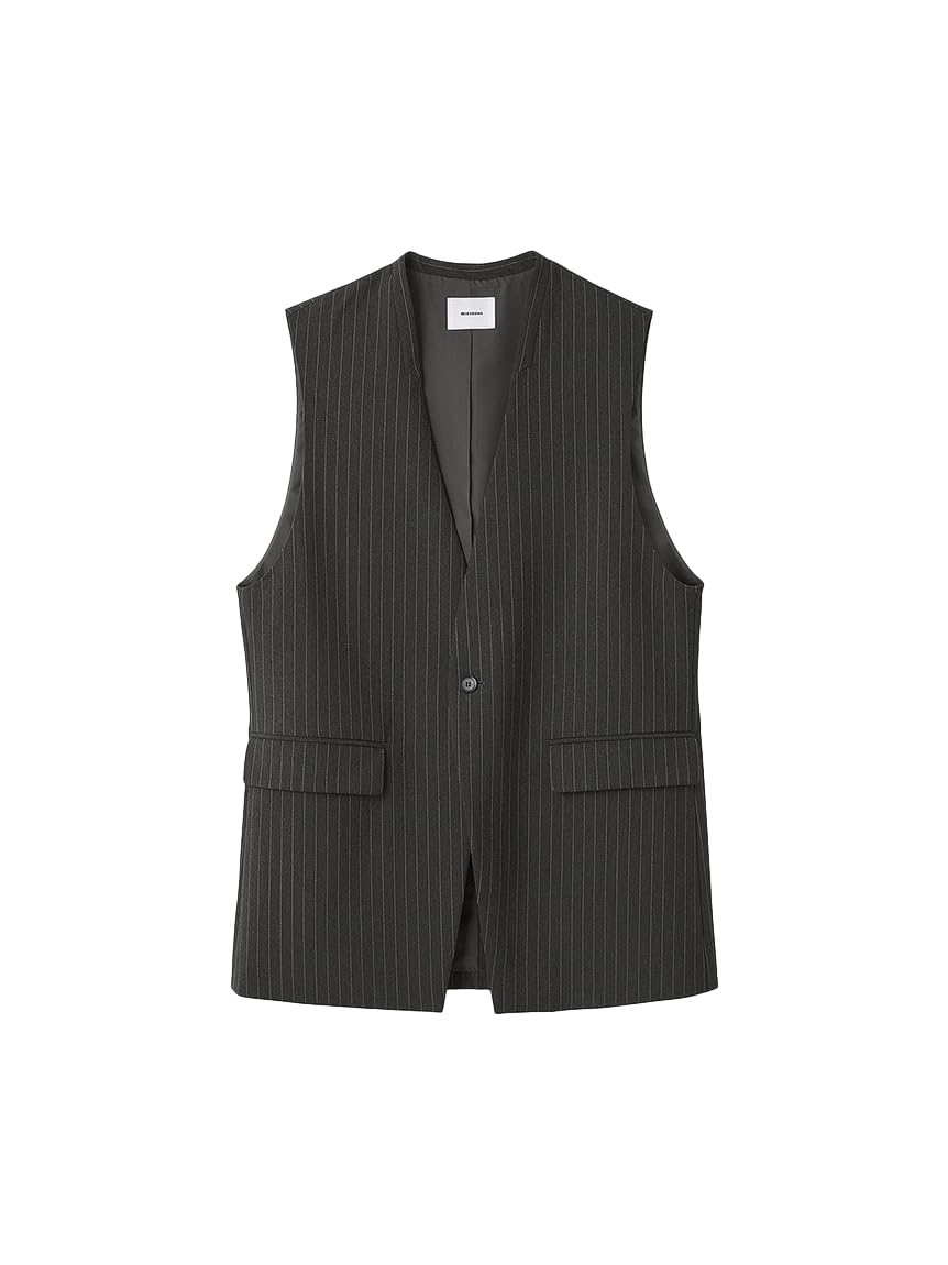 Amazon | [ミースロエ] ボクシーロングベスト MWFV251057