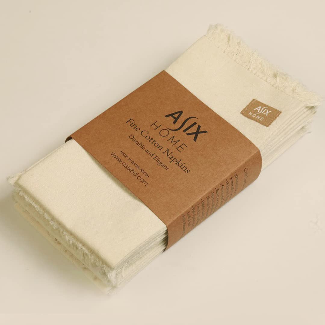 Asix Home Premium 100% Cotton Table Napkins - Set Of 12, 17x17 Inch, Pre-Washed & Machine Washable - View #11