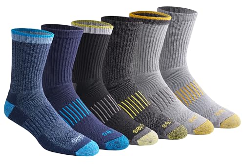 Image of Dickies Men's Dri-Tech Mid-Crew Comfort Length Moisture Control Socks (6, 12 Pairs)