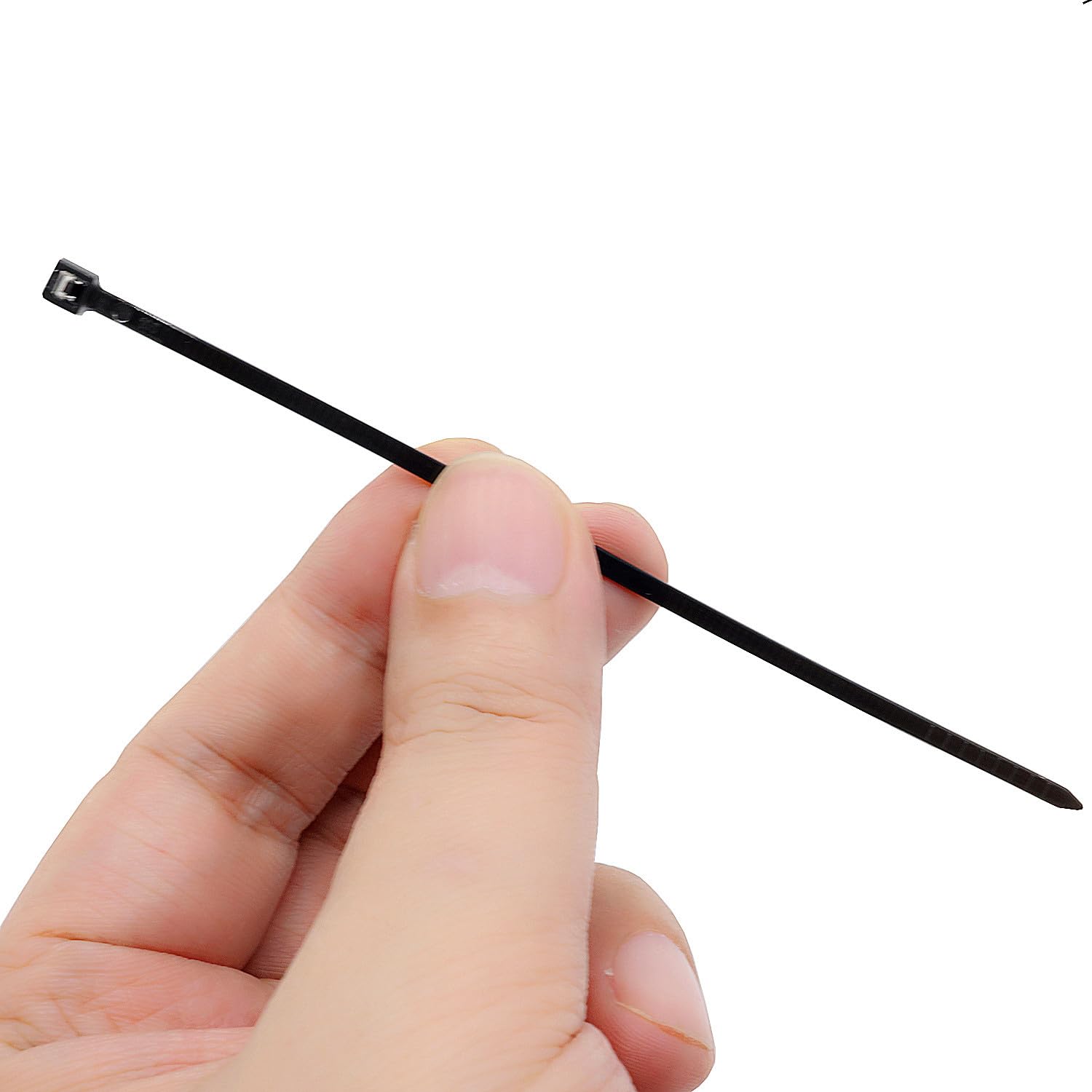 Cable Zip Ties - 100 Pack, Strong & Durable -3 Cable Zip Ties - 100 Pack, Strong & Durable -3