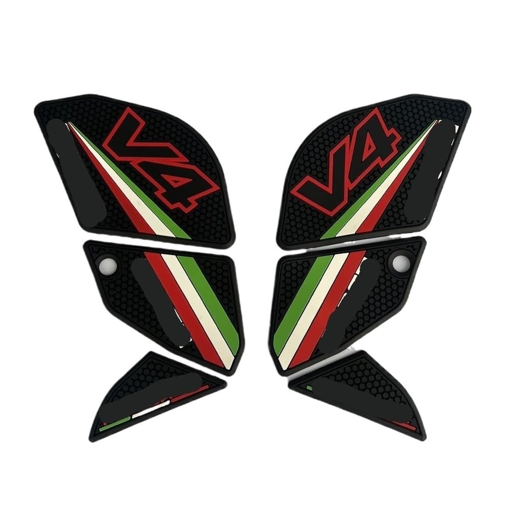 Tank Pad Protector Motorcycle Non-Slip Side Fuel Tank Stickers Pad Rubber Sticker for Panigale V4S V4R V4SP2 2022-2024 Tank Pad Sticker
