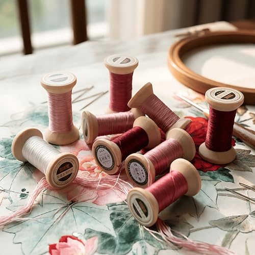 Image of Natural 100% Mulberry Handmade Embroidery Silk Thread Silk Floss (35)