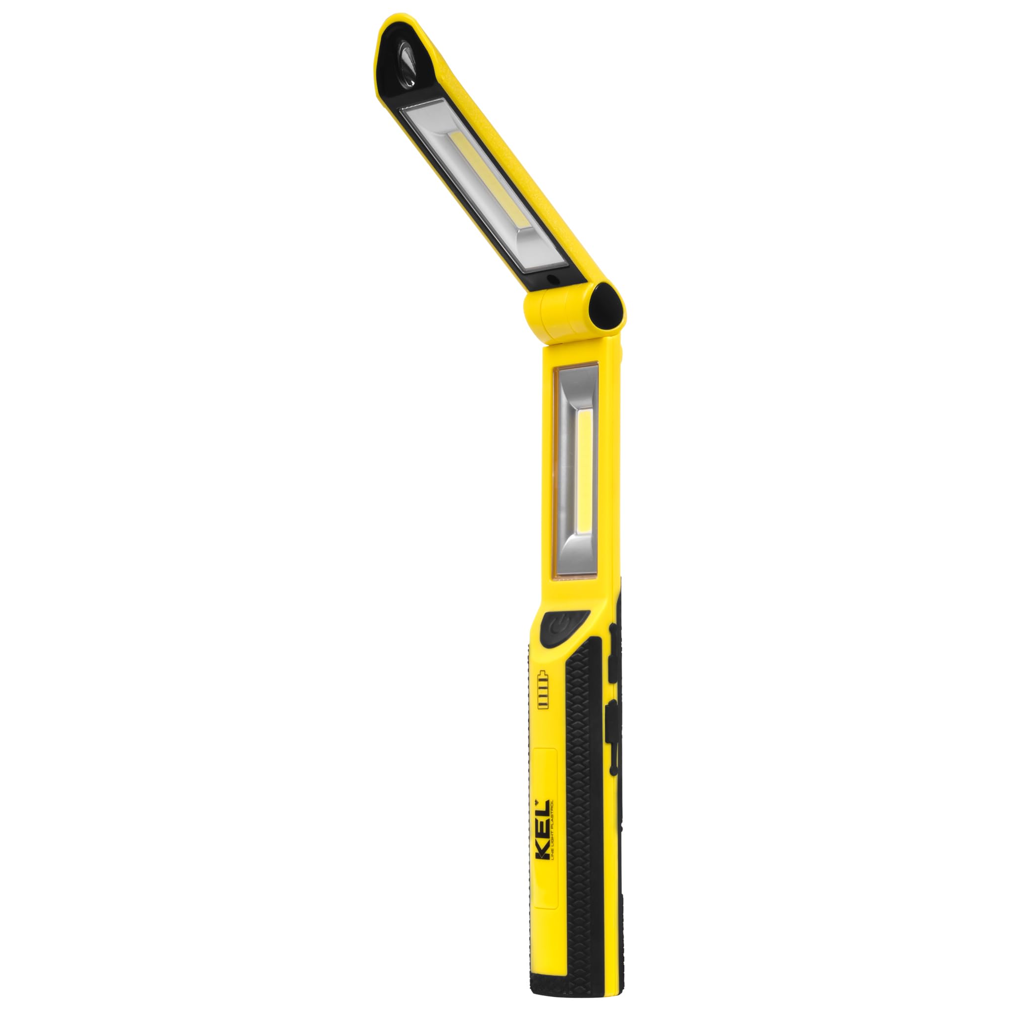 KEL Torcia da officina a LED, 3 W, 500 lm, lampada da lavoro ricaricabile con power bank, con clip magnetica per officina, durata 15 ore