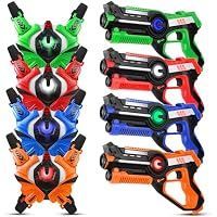 4-Player Infrared Laser Tag Gun Set with Vests