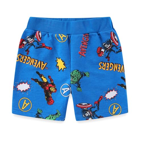 Image of Marvel Avengers Boys Short Sleeve T-Shirt and French Terry Shorts Set for Toddler and Big Kids