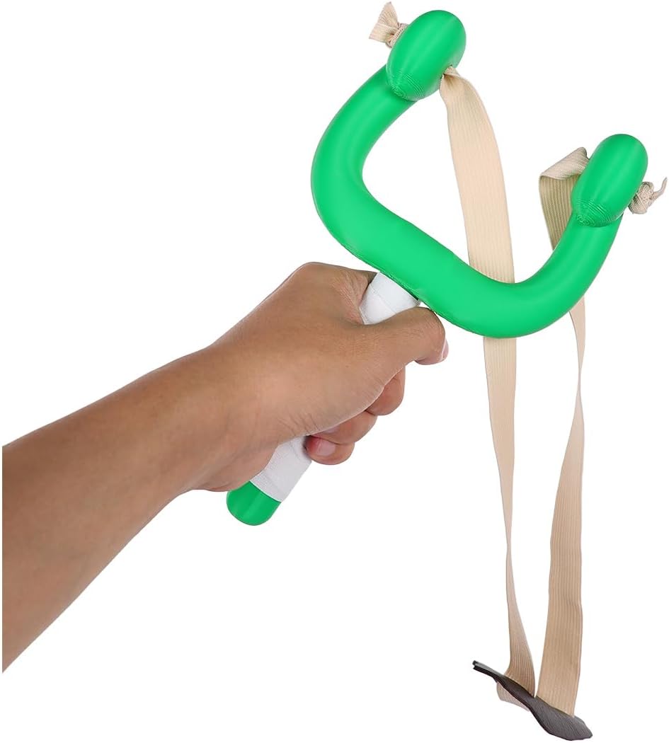 Taiture Men Usopp Costume Accessories Slingshot Cosplay 3D Printed Green Usopp Plastic Slingshot Halloween Prop for Adult