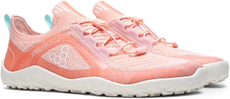 Vivobarefoot Womens Primus Trail Knit Firm Ground Running Sneakers Shoes - Pink