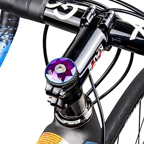 GORIX(ゴリックス)ステムキャップ 自転車 ヘッドキャップ ロードバイク トップ キャップ(GX-STEMCAP) オイルスリック おしゃれ 軽量 ロード ステム キャップ クロスバイク mtb ミニベロロード カスタマイズ ヘッドキャップ交換 (オイ