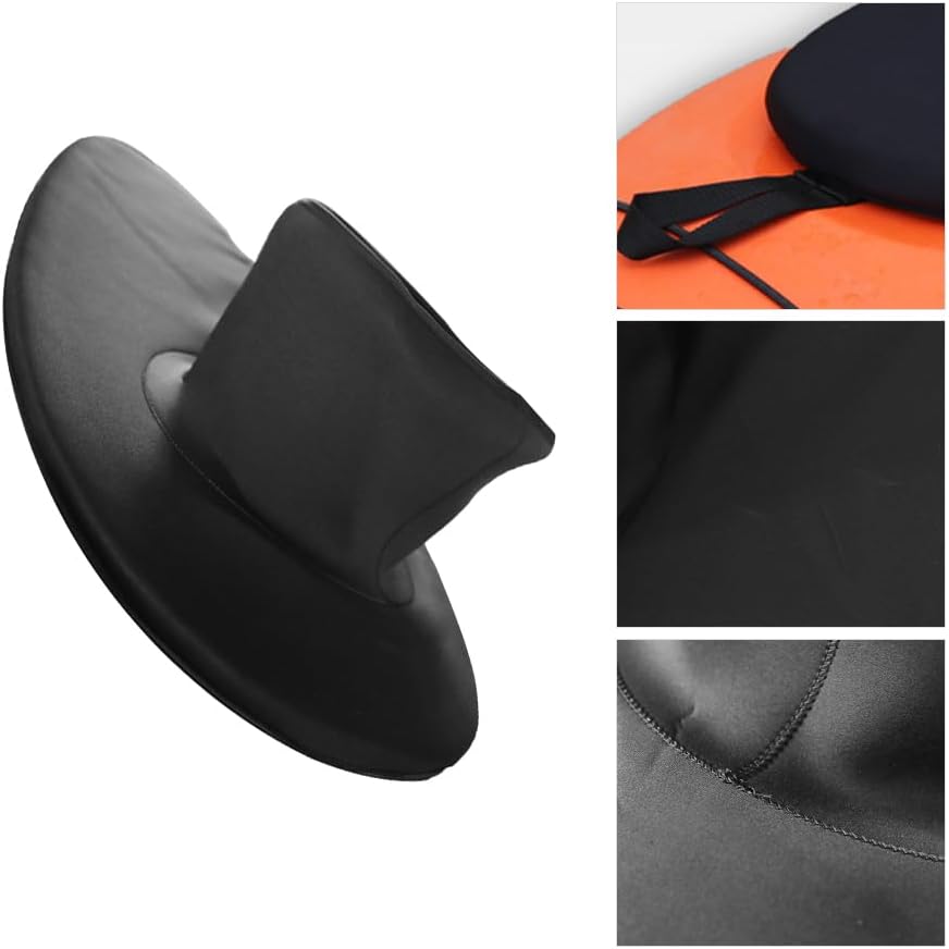 Waterproof Kayak Spray Deck Skirt Universal Fit with Elastic Straps Anti-Spray Cover for Kayaking Canoeing Rafting Accessory 35.43X20.47In