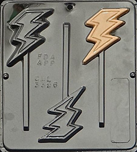 Miniatura 1 de Candy Molds N More Lightning Bolt Lollipop Chocolate Candy Mold 3396