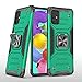 Jierich do Xiaomi 11T/11T Pro etui, dwuwarstwowa odporna na wstrząsy wąska ochrona całego ciała z składaną podpórką do Xiaomi 11T/11T Pro Smartphone-zielony