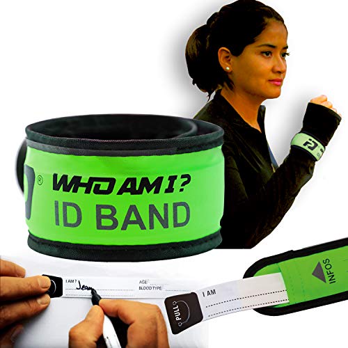 Who Am I - LED Armband + Identification Inside- Wrist ID; SLAP'N GO