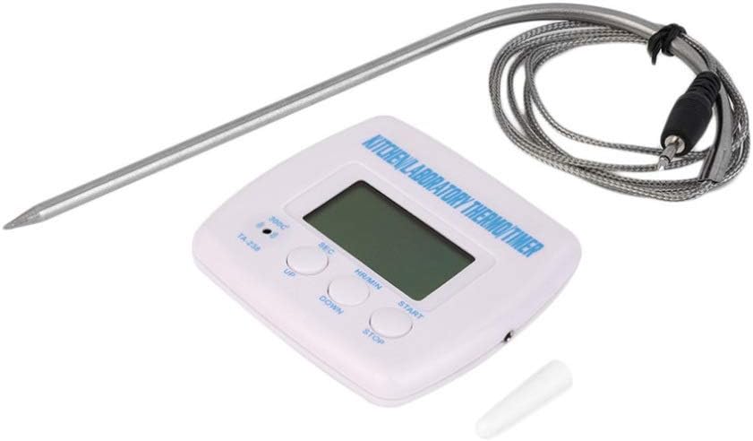 Kitchen Cooking Food Meat Probe Thermometer Timer Digital Precision