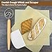 CAMKYDE 13-Inch Danish Dough Whisk and Scraper, Wooden Danish Whisks for Dough with 18/8 Stainless Steel Dough Hook, Sturdiness Dutch Bread Whisk for Sourdough, Pizza, Pastry, Cake Batter