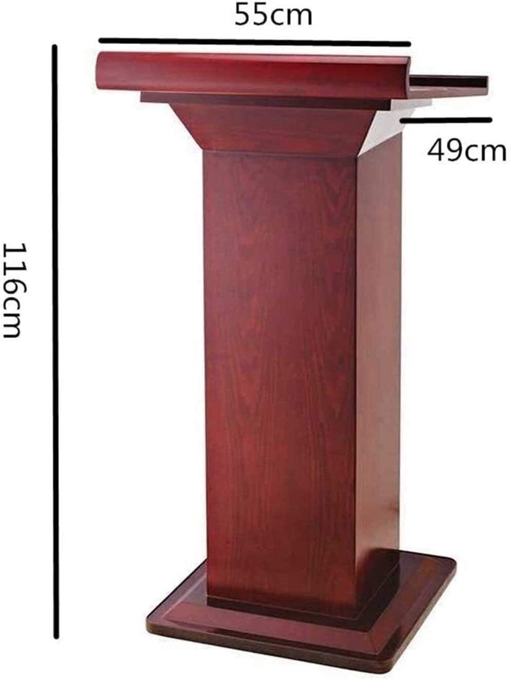 Przenośny stojak na mównicę z litego drewna do biura i konferencji - wszechstronny stół podium do hoteli recepcji i wydarzeń - sprzęt powitalny