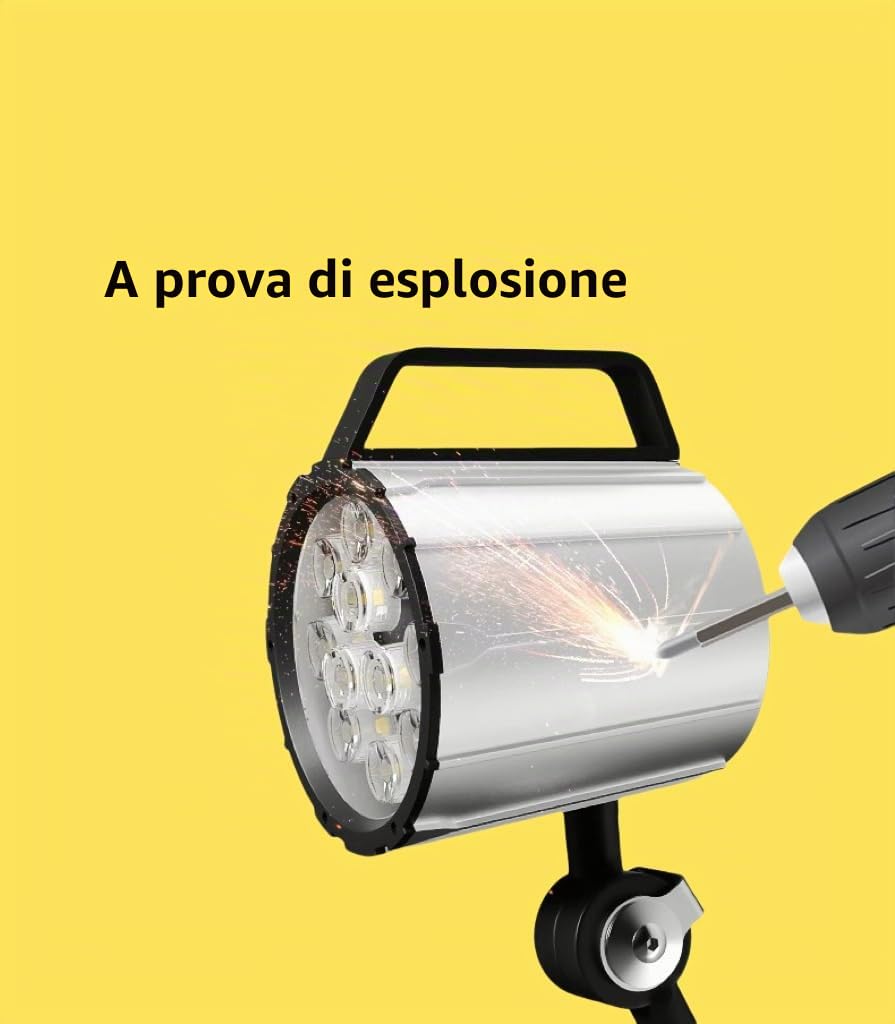 12W Aggiornato Plus braccio lungo 40+40 cm illuminazione macchina 220 V lampada industriale regolabile in lega di alluminio luce da lavoro LED per tornio, fresatrice CNC, perforatrice (12 W)