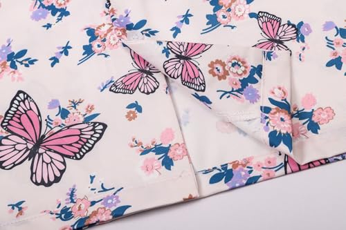 Image of Betusline Girls' and Womens' Hawaiian Shirt Blouse Button Down Beach Shirts