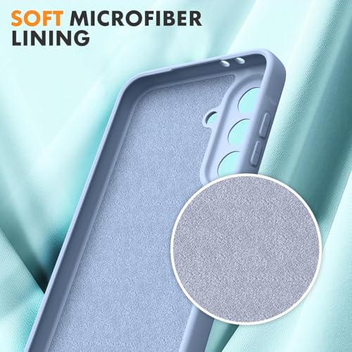Image of DIZORO Microfiber Candy Cover for Samsung Galaxy M36 5G Full Camera Protection Premium Liquid Silicon Case Flexible Bumper Case for Samsung Galaxy m36 5G Carolina
