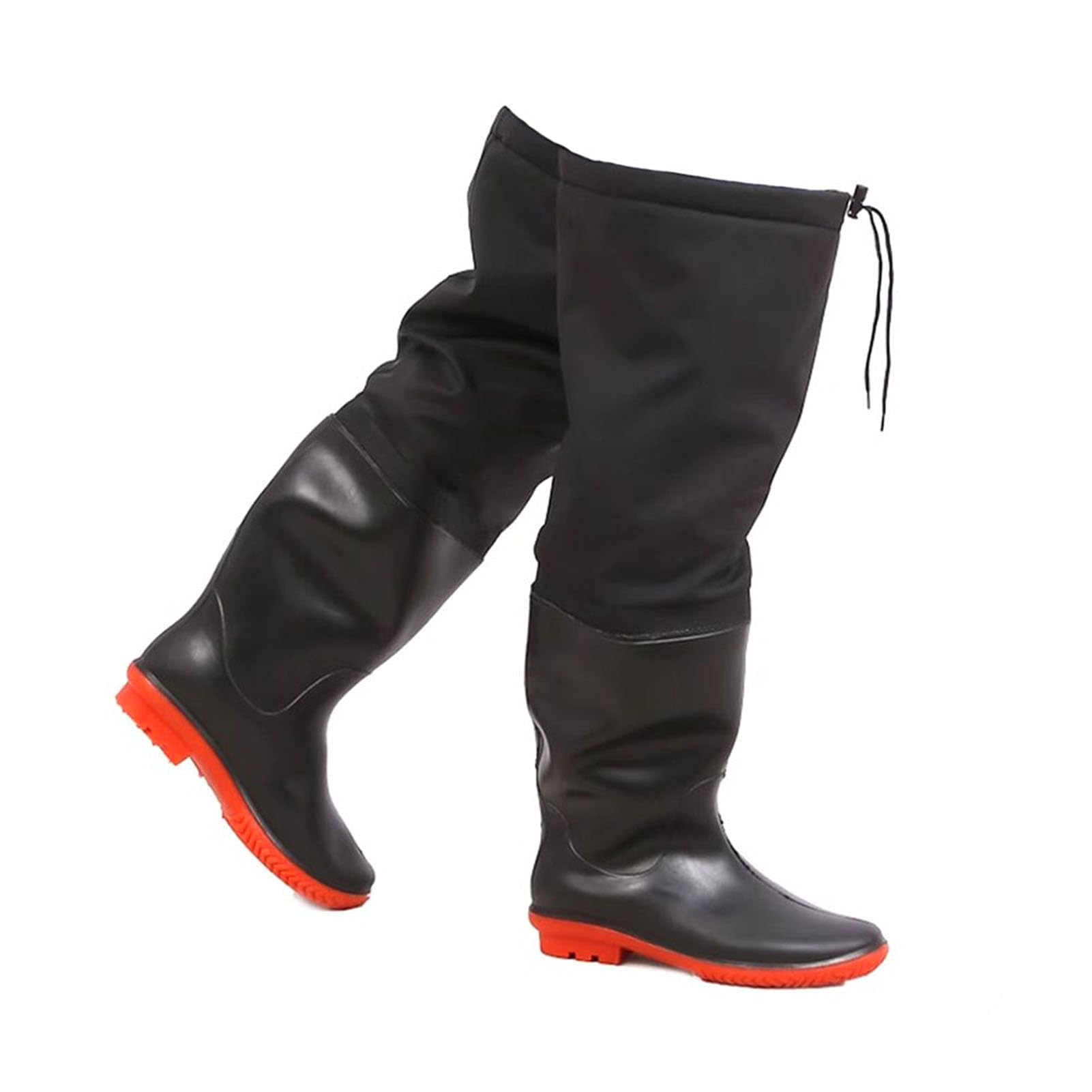 Stivali da Pesca Stivali da Pesca Impermeabili in PVC di Velluto, Stivali da Pesca E da Caccia Alti Fino al Ginocchio 60 Cm per Uomo E Donna, Antiscivolo