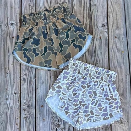 Colorful Camo Boxer Shorts Women Summer Graphic Print Cute Shorts 2025 Trendy3