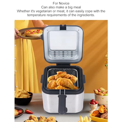 Fritadeira elétrica de batatas fritas Fritadeira elétrica, 2,5L 1000W Fritadeira elétrica quadrada d