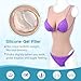 Vnmcry Crossdresser Female Bodysuit Swimming Suit Style Silicone False Breasts Gel Filler Transgender Artificial Fake Vagina (Beige-A cup M size)