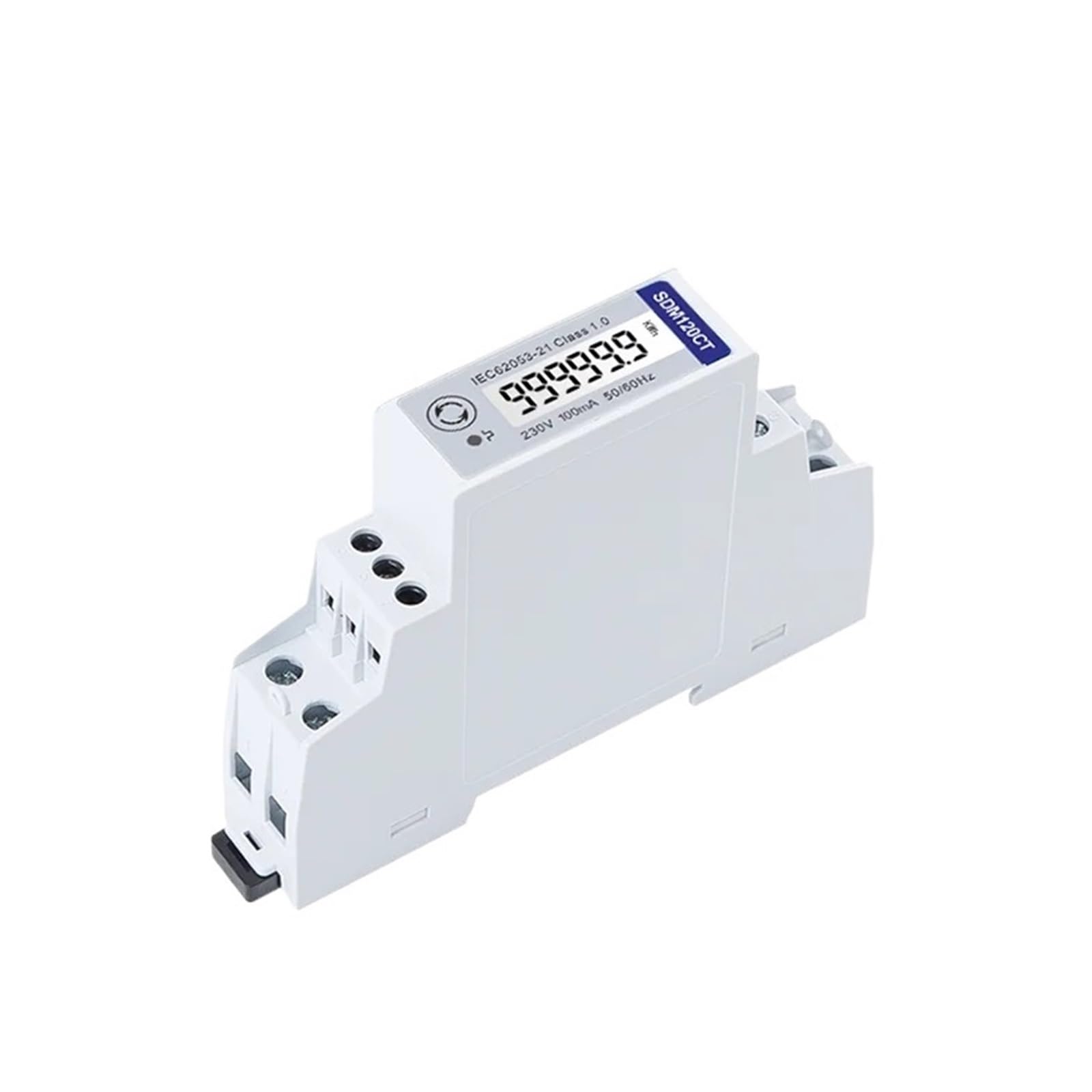 TBZOQAID SDM120CT-MV 0.1V Input 1 Phase 2 Wire 230V RS485 kvarh Power Meter Electric Consumption