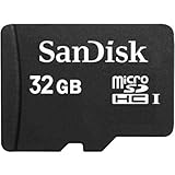 SanDisk 32GB MicroSDHC Flash Memory Card 32 GB MicroSD HC (Memory Card Reader included)