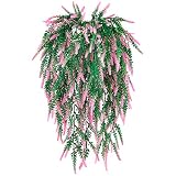 GPARK 6Pcs (Each 30.7'') Artificial Lavender Bouquet Fake Hanging Vines Plants for Door Wedding Part