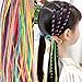 120PCS Colorful Hair Wrap String, Hair Strings for Braids, Assorted Gradient Color Hair Rope Band Rainbow Braiding Hair Tie DIY Ponytail Braids Hair Styling Accessories for Women Girls