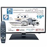 Unispectra ® 19” Smart TV (webOS) - ELED HDR 240v 12v TV with Freeview & SAT Tuner, 3x HDMI, 2x USB, Magic Remote. Ideal for Motorhomes, Campervans, Caravans, Trucks, Vans, Boats - Image 1