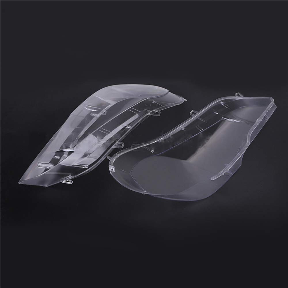 Cache d'éclairage de voiture de remplacement pour BMW X5 E70 2008 2009 2010 2011 2012 2013 - Cache d'objectif de phare transparent - Coque de lampe de remplacement pour phare automobile - Remplace