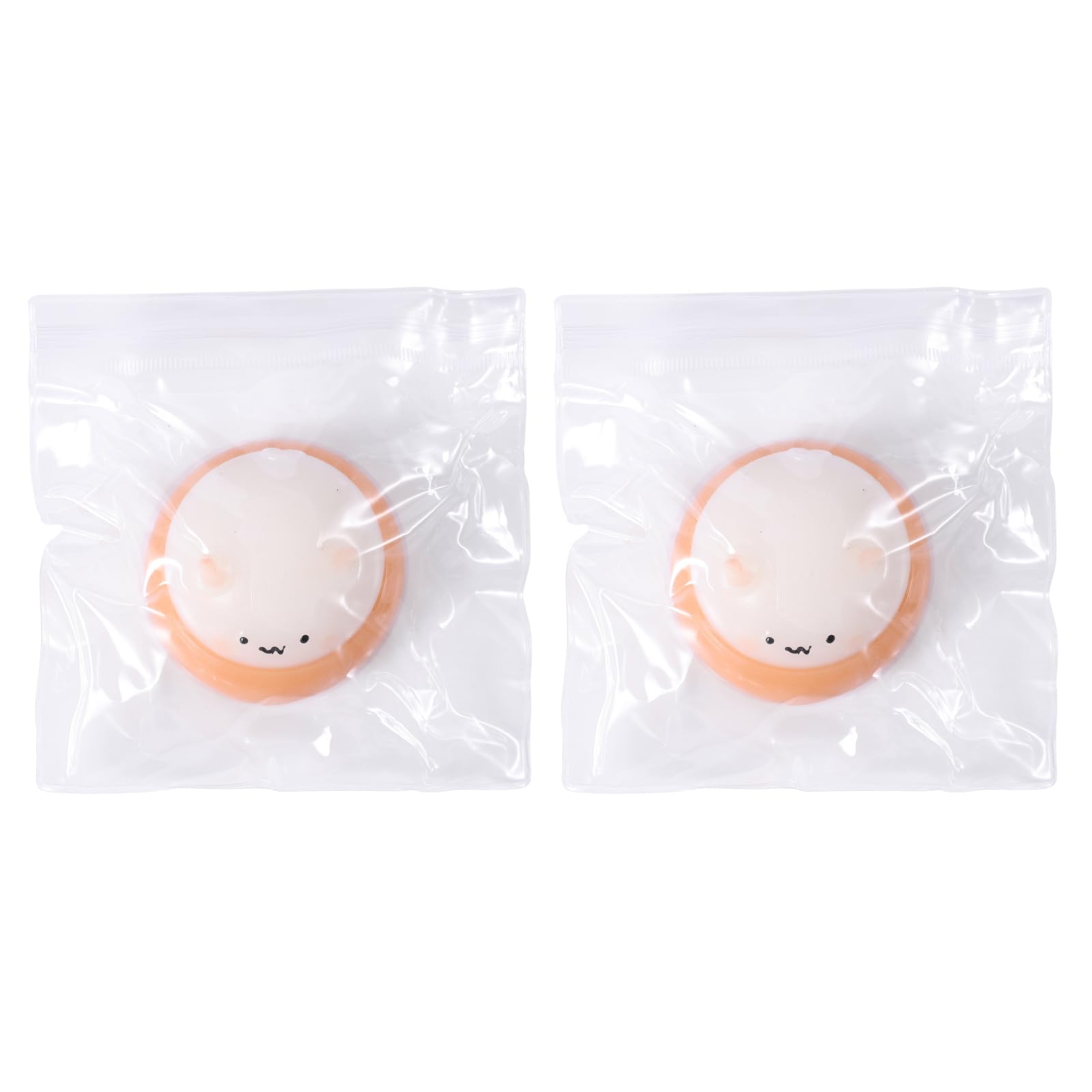 2pcs Cream Chestnut Hamster Squeeze Toy, Super Soft Squishy Hamster Fufu Animals Fidget Stress Balls Kawaii Hamster Sensory Toys Cute Novelty Party Favors for Kids Adults Relaxing Gift