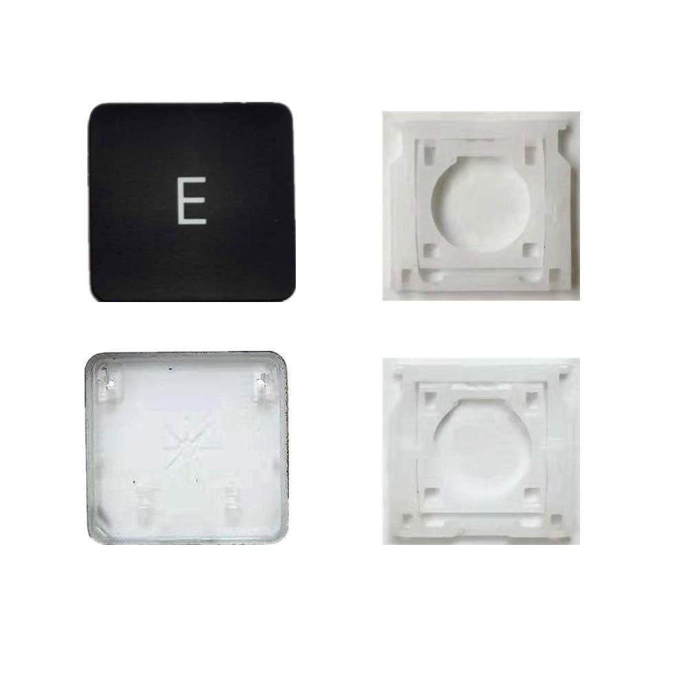 Replacement Individual AP08 Type E Key Cap and Hinges are Applicable for MacBook Pro Model A1425 A1502 A1398 for MacBook Air Model A1369/A1466 A1370/A1465 Keyboard to Replace The E Keycap
