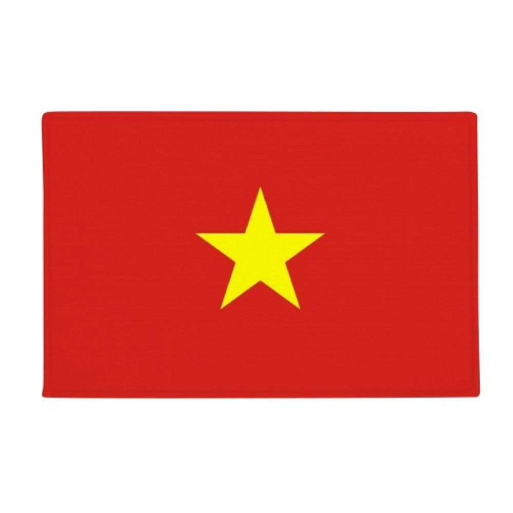 Tapis de sol Vietnam drapeau national 40x76 cm antidérapant