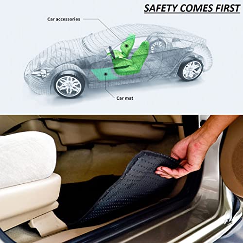Image of Vahan Expo 7D Car Mat Universal Compatible with Xcent Car Foot Floor Mat Luxuy Leather 100% Water Proof (Black, Xcent)