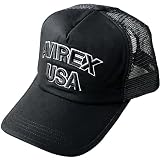 AVIREX アヴィレックス 2サイズ展開 スタンダード ミリタリー メッシュキャップ XL LL 大きい 帽子 キャップ メンズ ビッグサイズ 夏 USAブラック F