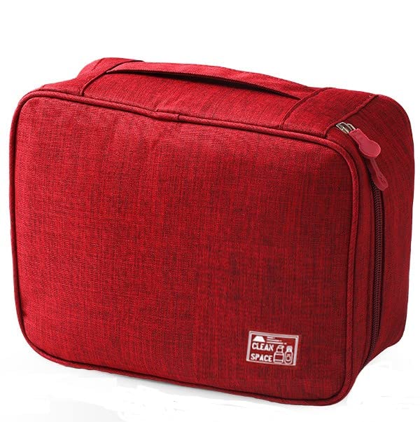 Encuentra reviews de Muebles de baño precios - los más vendidos. 31 Neceser de Viaje con Ganchos, Bolsa de Maquillaje Impermeable para Accesorios, Champú, Envases de Tamaño normal, Artículos de Aseo, etc para Organizadores de Viaje(Rojo)