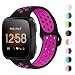 NANW Bands Compatible with Fitbit Versa/Versa Lite Edition Small Large, Soft Silicone Replacement Band for Versa/Versa Lite Edition, Air Hole Wristband Strap for Women Men