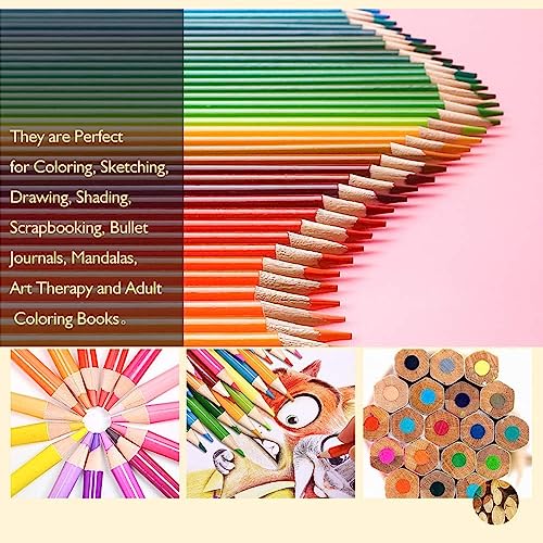 Image of Corslet 83 Pcs Sketch and Color Pencils Set With Zipper Carry Case | Oil-Based Professional Pencil Set for Kids & Adult | Art Sketching Kit with Graphite Charcoal Drawing Pencil Set for Artist