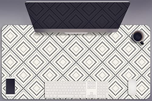 Sous-main de bureau 90x45cm Decormat en vinyle avec motif géométrique