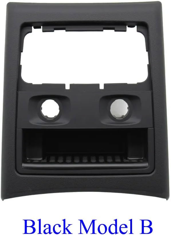 Compatible with BMW 3 Series E90 E91, Rear Air Vent Frame Outer Cover, Center Console Air Conditioning AC Vent Grille Outlet Panel Trim Replacement 2005-2012 (Model B Black)