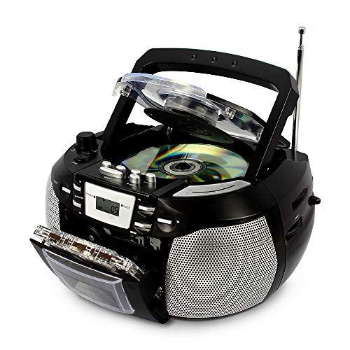 HANNLOMAX HX-301CD CD/MP3 Boombox, AM/FM Radio, Cassette Recorder, Records from CD or Radio, Headphone Jack, LCD Display, AC/DC Dual Power Source. - Thumbnail 6