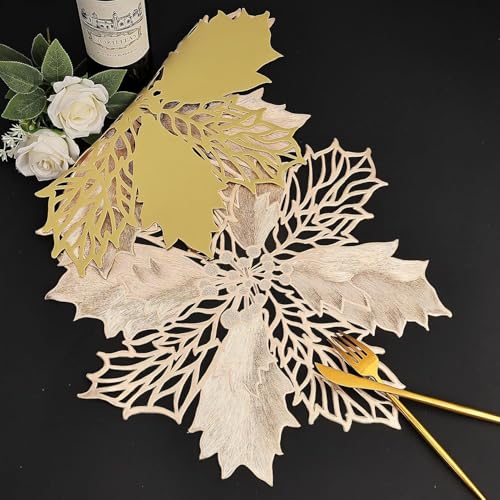 Image of Dakshya Industries PVC Waterproof Round Table Placemat & Table Runner Combo Set | 6 Round Table Mats (38 x 38 cm) + 1 Table Runner | Heat Resistant, Washable, Non Slip Dining Table Decor (Evoria)